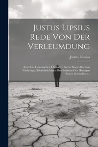 Justus Lipsius Rede Von Der Verleumdung