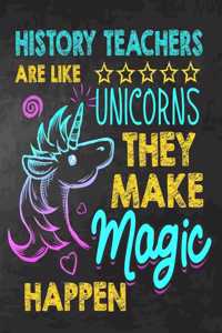 History Teachers are like Unicorns They make Magic Happen