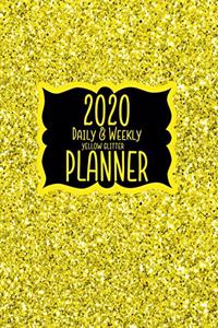 2020 Daily & Weekly Yellow Glitter Planner