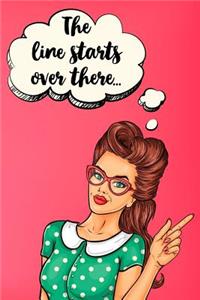 Pop Art Journal - The Line Starts Over There
