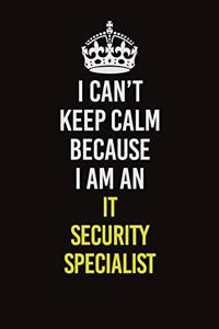 I Can't Keep Calm Because I Am An IT Security Specialist