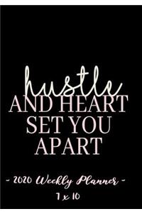 2020 Weekly Planner - Hustle and Heart, Set You Apart