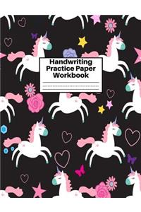 Handwriting Practice Paper Workbook