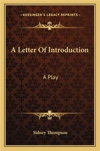 A Letter of Introduction