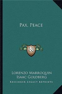 Pax, Peace