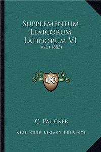 Supplementum Lexicorum Latinorum V1