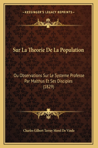 Sur La Theorie De La Population