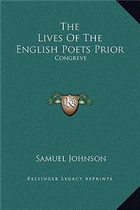 The Lives Of The English Poets Prior