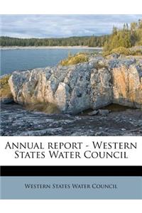 Annual Report - Western States Water Council