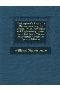 Shakespeare's Play of a Midsummer Night's Dream
