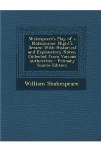 Shakespeare's Play of a Midsummer Night's Dream