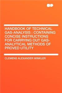 Handbook of Technical Gas-Analysis