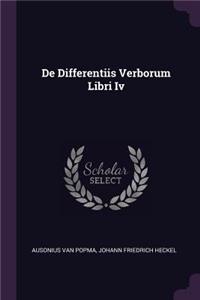 De Differentiis Verborum Libri Iv