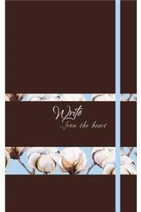 Write Journal: From the Heart, Cotton Flowers (Nutmeg)