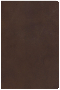 NKJV Giant Print Reference Bible, Brown Genuine Leather