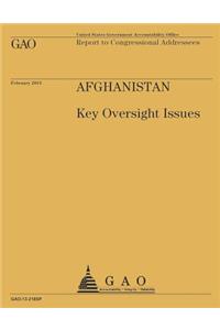 Report to Congressional Addressees Afghanistan Key Oversight Issues