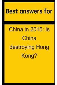 Best answers for China in 2015