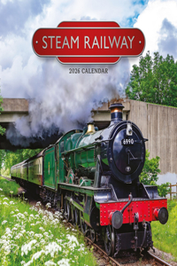2026 Steam Railway Wall Calendar