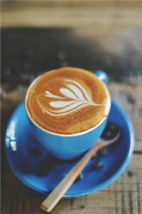Blue Coffee Cup Journal: 150 Page Lined Notebook/Diary