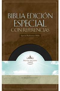 RVR 1960 Biblia con Referencias, negro piel fabricada con índice