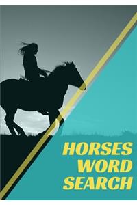 Horses Word Search