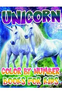 Unicorn Color By Number Books For Kids