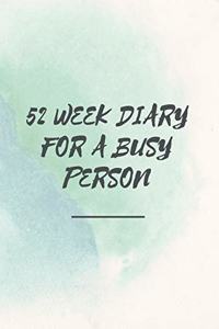 52 Week Diary for a Busy Person