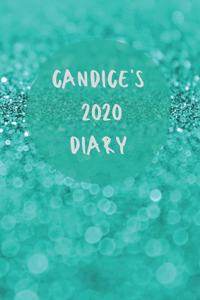 Candice's 2020 diary - 2020 diary week to view - Monthly and weekly to do - Week by week journal/planner approx A5 size -150 pages (yellow glitter cover)