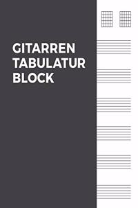 Gitarren Tabulatur Block