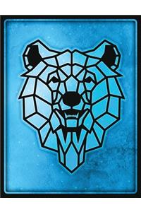 Polar Bear Polygonal Animal 2020 - 2023 Four Year Planner