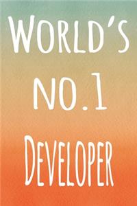 World's No.1 Developer: The perfect gift for the professional in your life - 119 page lined journal