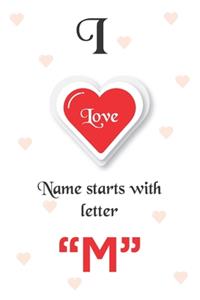 I Love Name Starts with Letter 