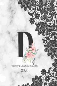 Weekly & Monthly Planner 2020 D