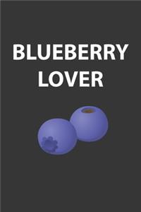 Blueberry Lover Notebook: Lined Journal, 120 Pages, 6 x 9, Affordable Gift Journal Matte Finish