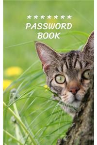 Internet Password Book with Tabs Keeper Manager And Organizer You All Password Notebook Cat