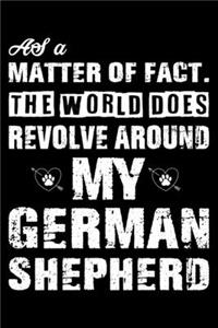 The World Does Revolve Around My German Shepherd