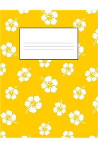 Tropical Hawaiian White Hibiscus Flower School Supplies