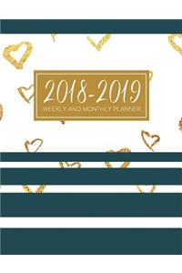 2018 - 2019 Weekly and Monthly Planner