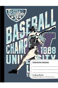 Composition Notebook College Ruled 100 Sheets, 200 Pages