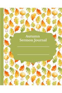 Autumn Sermon Journal