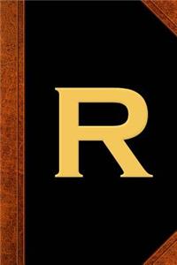 Monogram R Personalized 2019 Daily Planner Monogram R Vintage Style 384 Pages