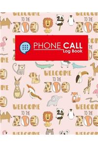 Phone Call Log Book
