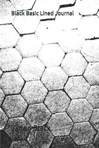 Black Basic Lined Journal