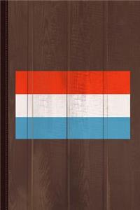 Luxembourg Flag Journal Notebook