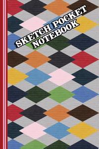 Sketch Pocket Notebook: Practice Drawing, Paint, Write, Doodle, 6 X 9 50 Practice Cursive Writing Pages and 50 Blank Pages: Notes, Sketching Pad, Creative Diary and Journal with Numbered Pages