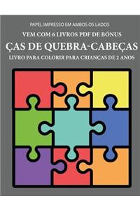 Livro para colorir para crianças de 2 anos (ças de quebra-cabeças)