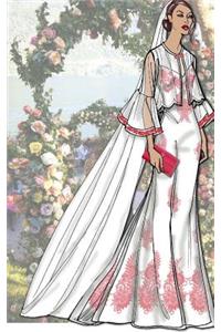 Beautiful Wedding Bridal Gown Notebook