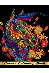 Horses Coloring Book