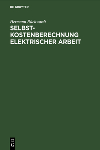 Selbstkostenberechnung Elektrischer Arbeit