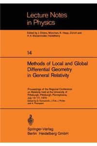 Methods of Local and Global Differential Geometry in General Relativity